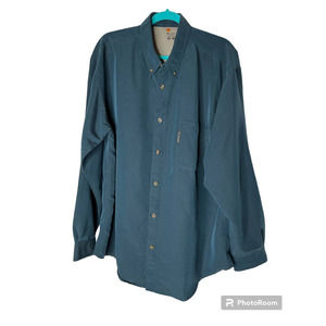 Columbia Men's Omni Shield Button-Down Shirt Size XL in Teal